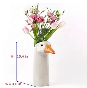<span class=keywords><strong>Vase</strong></span> en céramique adorable en forme de tête d'oie, figurine d'oie, vases hauts pour fleurs et plantes, vases hauts peints <span class=keywords><strong>à</strong></span> la main en forme d'oie pour la décoration de la maison - Product Image 3