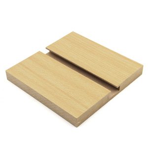 Linyi sản xuất rãnh MDF gỗ hiện đại E1 gỗ sợi Hội Đồng Quản Trị cho trong nhà slatwall Bảng điều chỉnh <span class=keywords><strong>PVC</strong></span> trong nhà tấm Tường đá trong nhà CN;SHN - Product Image 6
