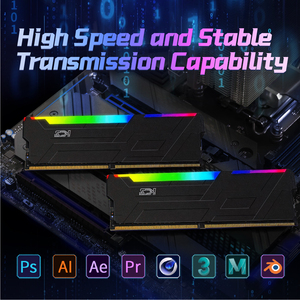 32GB DDR5-Gaming-RAM 2x16GB 6400MHz CL32 RGB Geringe Latenz Over clock RGB-Beleuchung - Product Image 5