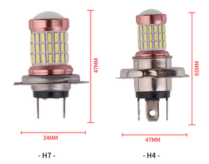 TCYATO H4/H7/H11/9005/9006 Lámpara LED Antiniebla Delantera para Automóvil H8 60smd Decodificación 4014 <span class=keywords><strong>Anti</strong></span>-<span class=keywords><strong>alarma</strong></span> - Product Image 5