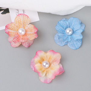 Accesorios para el Cabello con Flores de Orquídea Artificiales y Adornos de Perlas para Uso Casual, Hechos a Mano, Primavera 2025 - Product Image 4