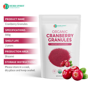 Saf Doğal Kızılcık Suyu Tozu Yüksek Konsantrasyonlu Kızılcık Granülasyonu Organik Kızılcık Meyve Granülleri - Product Image 4