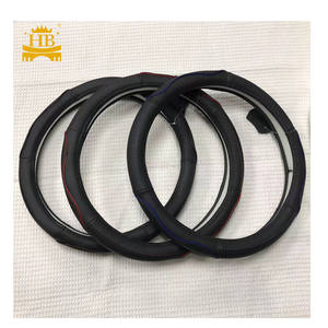 Accessoires Auto 38-40 <span class=keywords><strong>CM</strong></span> Housses de <span class=keywords><strong>volant</strong></span> en <span class=keywords><strong>cuir</strong></span> véritable Accessoires de housse de protection de haute qualité - Product Image 1