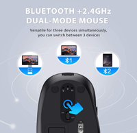 Clavier et souris Bluetooth IClever DK03, clavier ultra-fin sans fil rechargeable en mode double pour plusieurs appareils