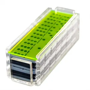 Clear Acrylic Domino Stand Set Dominoes Acrylic Tile Rack