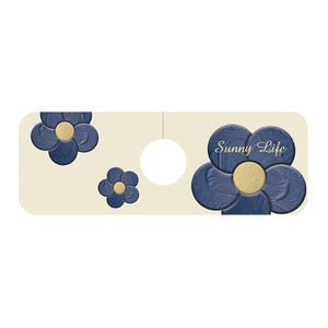Alfombrilla de Cocina Rectangular Sunny Life, Antideslizante y Absorbente, para Fregadero o Encimera, con Diseño de Flores, Color Índigo - Product Image 1