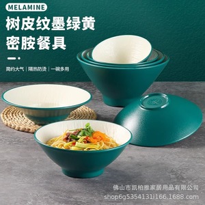 Tazón de ramen japonés creativo, tazón de sopa de fideos, tazón de melamina comercial, tazón de fideos para restaurante, tazón de fideos instantáneos, tazón con forma de sombrero - Product Image 2