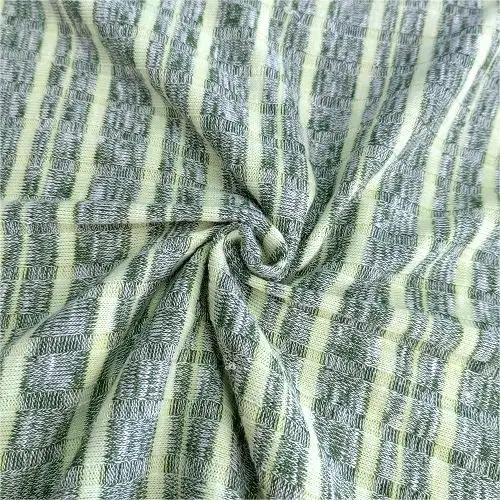 Factory Manufacturer Striped Fabric 155cm 210GSM T/R/SP 54/40/6 Material Knit Rib Fabric For Sale