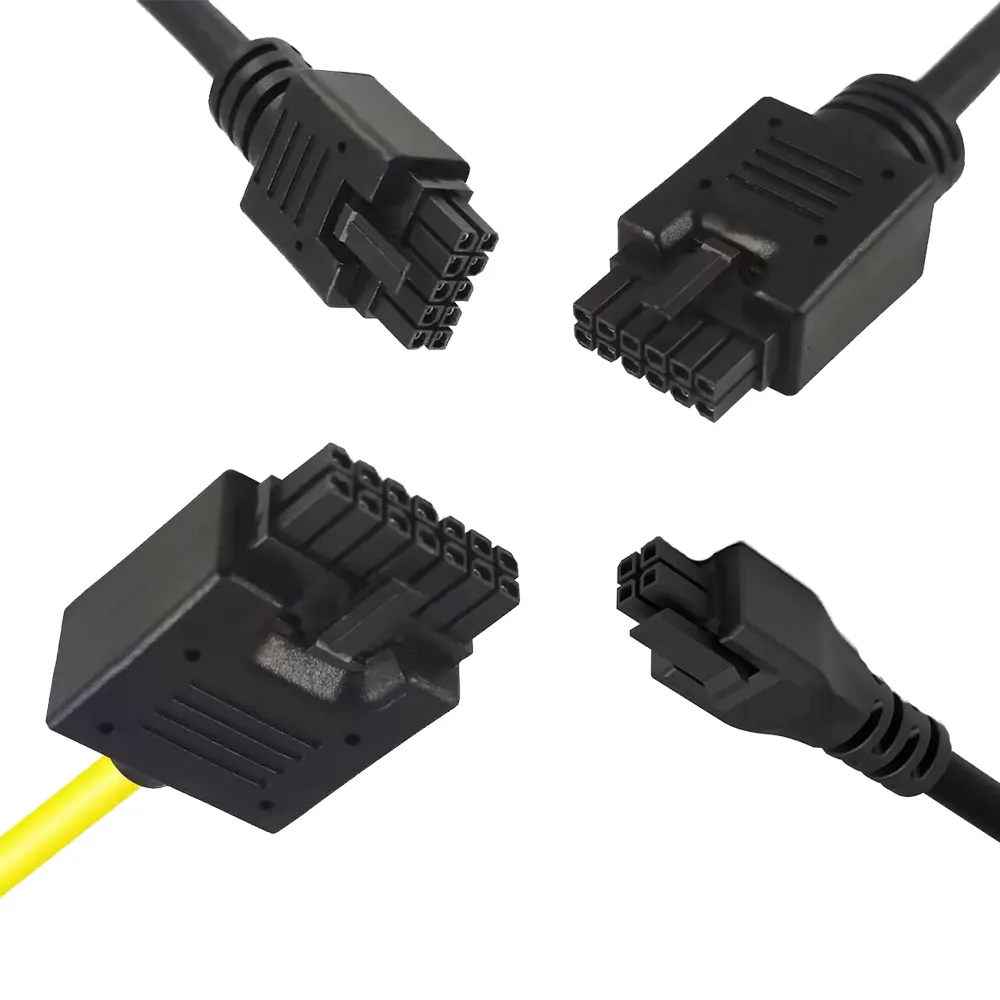 Rectangular Cable Micro-fit 3.0 Series 2 3 4 6 8 10 12 14 20 24 Position Plug To Plug Crimp Molex Overmolded Connector Cable