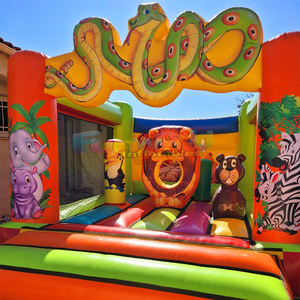 บ้านเป่าลม PVC เป่าลมสำหรับเด็กบ้านเป่าลมรูปงูกอนฟลาเเบิลสำหรับเด็ก - Product Image 4