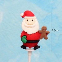 Père Noël bonhomme de neige arbre wapiti poupée ornement colle douce décorations de noël pour gâteau Dessert boîte-cadeau décoration
