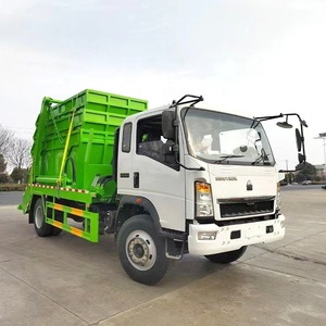 Camion benne basculante Sinotruk Howo 4X2 LHD/RHD, directement du fabricant, pour la collecte des déchets urbains et la manutention de conteneurs - Product Image 2