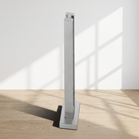 Système de garde-corps en verre trempé à profil en U en aluminium sans cadre pour villa, hôtel, escalier, usage extérieur, certification de sécurité NBC Canada