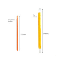 Lot de 12 crayons de couleur rotatifs sans saleté pour enfants, idéal pour le dessin