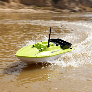 Yuerlang S80 Sondeur de pêche en plastique, <span class=keywords><strong>bateau</strong></span> à appât, double moteur brushless, retour automatique, télécommande 600m 18mph - Product Image 5