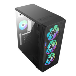 23 năm nhà máy với RGB fan hâm mộ Loại C Tempered <span class=keywords><strong>Class</strong></span> Cấu trúc kim loại chơi game trường hợp - Product Image 2