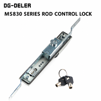 Verrou de poignée pivotante à commande par tige à 3 points DG-DELER MS830 pour armoires de serveurs IA/GPU
