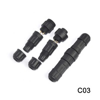 Connecteur LED étanche à faible courant Mini M12 4 broches IP67/68 mâle/femelle pour contrôleur d'alimentation – Vente directe fabricant