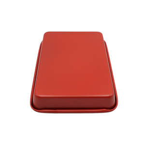 ถาดอบรูปสี่เหลี่ยมผืนผ้าขนาด 7x11 นิ้ว ถาดอบและแผ่นย่างเคลือบสารกันติด ทำจากเหล็กคาร์บอน - สีแดง - Product Image 3