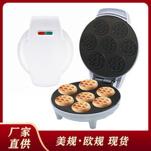 Mini <b>Waffle</b> <b>Maker</b> 7 Hole Electric Non Stick Cooking Surface For Home Breakfast Making - Product Image 5