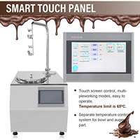 Offre Spéciale petit équipement de table de fonte de chocolat de 30kg 5 kg vibrent la machine d'humeur de chocolat de revêtement de Table
