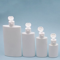 10-50ml PET Plat Flip Petit Échantillon Bouteille Isolation Vide Corps Bouteille De Lait pour Soins De La Peau Lotion et Crème Pompe Type D'étanchéité