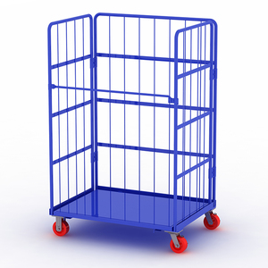 Popüler özelleştirilmiş depo rulo kafesi tekerlekli konteyner rulo kafes arabası lojistik - Product Image 3