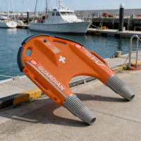 Bateau de sauvetage aquatique anti-emmêlement télécommandé à redressement automatique, équipement OEM Aqua Helpers en polyéthylène alimenté par l'IA