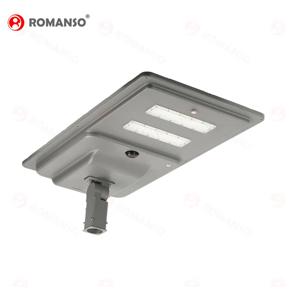 Lampioni solari a LED All-in-one Romanso 10W 20W 30W 40W 50W 60W 80W 100W 120W 5 anni di garanzia luci solari impermeabili IP66