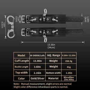 Grilletes de sujeción para manos y tobillos con púas, juego de bondage, diversión atada, set de entrenamiento SM, juguetes sexuales para parejas fetichistas, venta al por mayor - Product Image 4