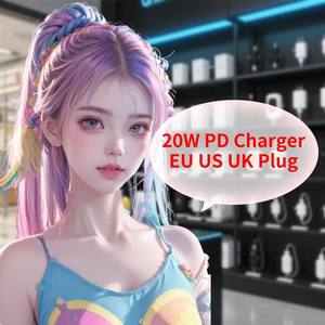 Cargador Rápido USB C con Certificación de Seguridad de la UE, PD 20W 35W, Adaptador de Pared Tipo C a Tipo C con Cable de Datos para Hogar y Oficina - Product Image 6