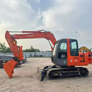 Mini-excavatrice hydraulique Hitachi ZX80 d'occasion à bas prix, 8 tonnes, composants principaux moteur et engine, en stock au Japon - Product Image 1