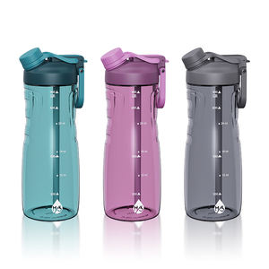 Bouteille d'eau en plastique de sport 970ml sans BPA avec couvercle en paille conception étanche <span class=keywords><strong>pour</strong></span> la forme d'haltère de forme physique de gymnase - Product Image 1