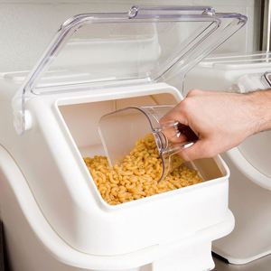 Kitchen Measure White Color Flour Rice 21gl 27gl Ingredient <b>Bins</b> Dispenser <b>Plastic</b> Food <b>Storage</b> Container Bucket - Product Image 4