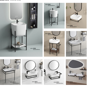 <span class=keywords><strong>Pas</strong></span> <span class=keywords><strong>cher</strong></span> Salle De Bains Évier Console Pieds Métal Mat <span class=keywords><strong>Noir</strong></span> Art Lavabo Avec Porte-Serviette Lavabo Avec Lavabo Porte-Serviette - Product Image 2