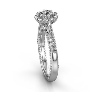 Elegante anello floreale per donna, gioielli alla moda a forma di fiore - Product Image 2