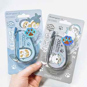 16 unids/set tiburón gato dibujos animados blanco hacia fuera <span class=keywords><strong>Corrector</strong></span> cinta de corrección regalo promocional papelería escuela Oficina suministro - Product Image 2