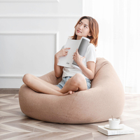 Salon en vrac adulte enfants Pouf grand frisson paresseux canapé inclinable canapé chaises pouf géant pouf chaise