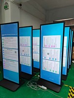 Écran publicitaire LCD VETO 64 70 75 85 98 pouces, écran complet, 4K UHD, Android, totem numérique d'intérieur, kiosque d'affichage numérique