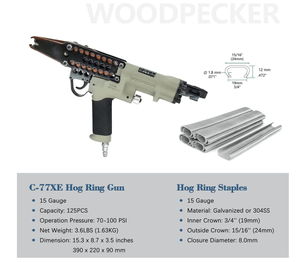 C-7CA <span class=keywords><strong>pneumatica</strong></span> ad aria cucitrice industriale/DIY grado acciaio anello strumento <span class=keywords><strong>pistola</strong></span> con <span class=keywords><strong>3</strong></span> anni di garanzia - Product Image 3