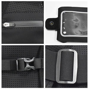 Tas Ransel Vest Hidrasi Reflektif Khusus Anti Guncangan untuk Lari Maraton, Trail, Bersepeda, Hiking, Balap dengan Tempat Ponsel - Product Image 4