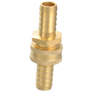 Selang BARB X Selang BARB Adaptor Pneumatik Putar Perlengkapan Taman Pria Bahan Kuningan Berduri