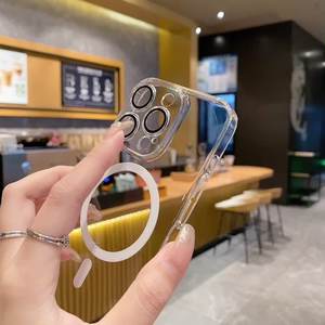 เคสชาร์จไร้สายแบบแม่เหล็กสำหรับ <span class=keywords><strong>iPhone</strong></span> 15/15 Pro และสำหรับ <span class=keywords><strong>iPhone</strong></span> 16 Pro ฝาครอบใสกันกระแทก - Product Image 3