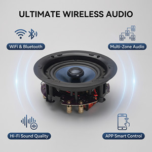Interrupteur WiFi intelligent avec contrôle via l'application <span class=keywords><strong>WIIM</strong></span>, Bluetooth sans fil, puissance de sortie 30-50W, lecture multi-pièces, haut-parleur de plafond - Product Image 6