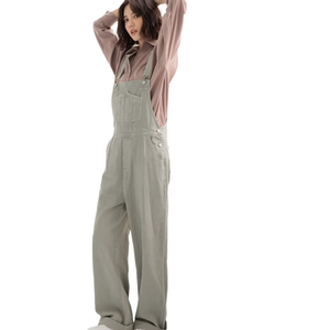 Novedad de 2024, monos vaqueros de alta calidad, monos de mezclilla coloridos de la serie Morandi para mujer - Product Image 1