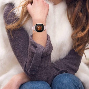 <span class=keywords><strong>Bracelet</strong></span> de remplacement de <span class=keywords><strong>bracelet</strong></span> intelligent à boucle en acier inoxydable pour <span class=keywords><strong>Fitbit</strong></span> <span class=keywords><strong>Versa</strong></span> <span class=keywords><strong>3</strong></span>/Sense <span class=keywords><strong>Bracelet</strong></span> de montre en <span class=keywords><strong>cuir</strong></span> mince en forme de T - Product Image 5