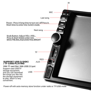 <span class=keywords><strong>Autoradio</strong></span> universale da 7 pollici con lettore Mp5 per auto con BT <span class=keywords><strong>AUX</strong></span> - Product Image 4