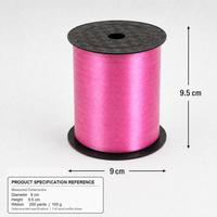 Ensemble de rubans en plastique brillant multicolores pour emballer des cadeaux, des bouquets de ballons, la décoration de fêtes, vente en gros