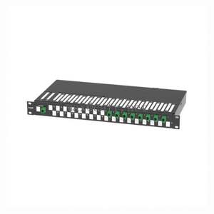 แผงแพทช์ไฟเบอร์ FTTH CAT6ผนัง12พอร์ต N250-P12ไฟเบอร์ PA แบบเลื่อนได้ - Product Image 2
