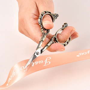 Retro Scissors Stainless Steel Straight Head Multiple Colors For Embroidery Sewing Craft Use - Product Image 3